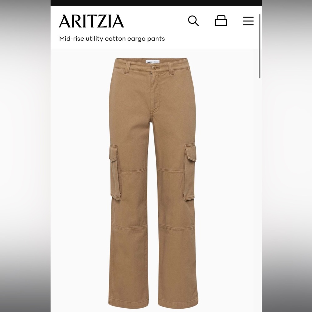 Aritzia cargo pants! NEVER WORN so cute just not my style anymore!!!